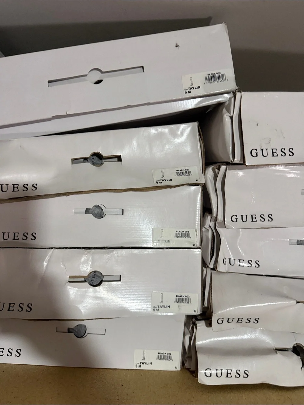 Guess Black Knee-High Logo-Print Men's Boots